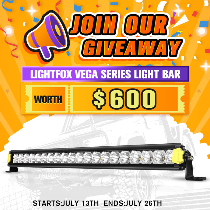 FREE Lightfox Lightbars Giveaway & Winner List